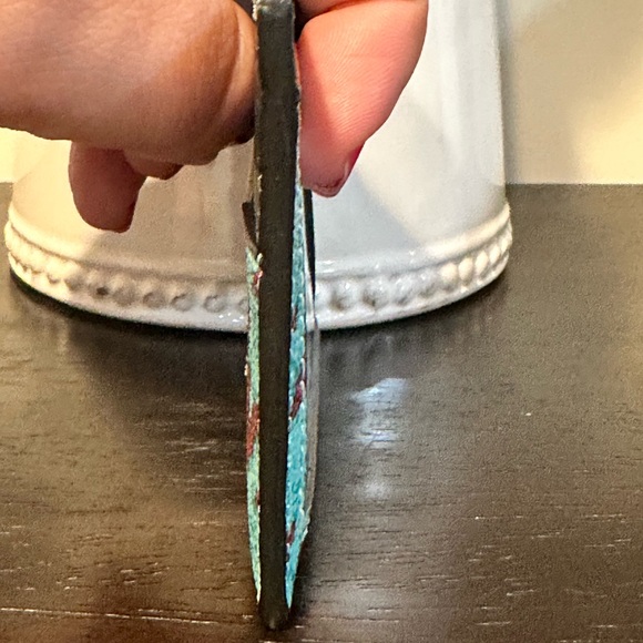 Coach Slim Id Card Case With Houndstooth Print - Picture 8 of 9